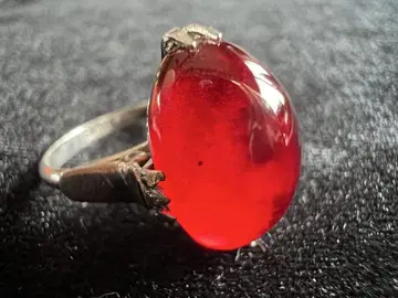 빈티지 silver925 레드스톤 반지