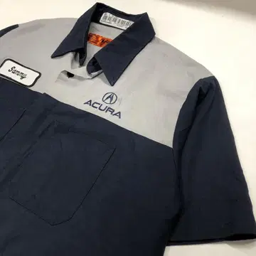 RED KAP 아큐라 워크 셔츠 반팔 네이비 남성용 L