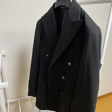 살롱 드 글로벌 워크 블랙 더블 브레스트 테일러드 자켓