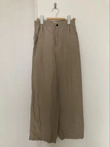 GALERIE VIE 베이지 린넨 팬츠