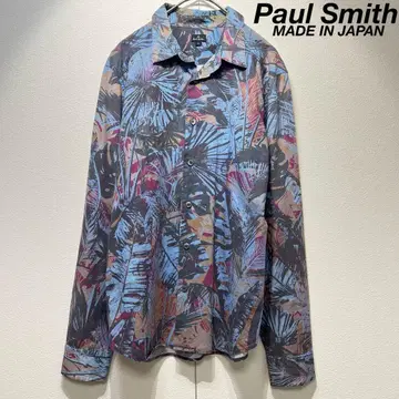 레어 PS Paul Smith 고급 올 패턴 디자인 긴팔 셔츠 L