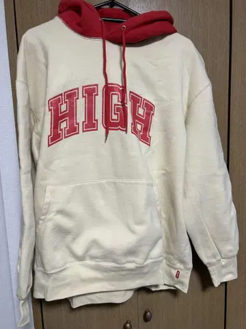 High Life 크림색 후드티