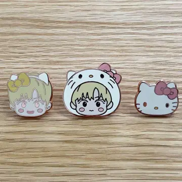 NCT x 산리오 유타  YUTA 헬로키티 핀 배지 3개 세트