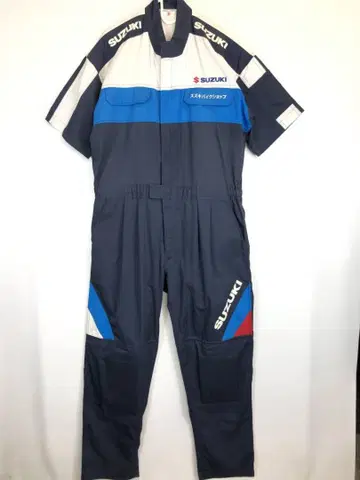 SUZUKI 스즈키 바이크샵 메카닉 수트 작업옷 반팔 L