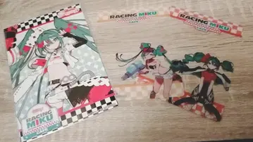 RACING MIKU 카페 콜라보 클리어 카드 2장 엽서