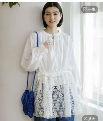 니코앤드 코튼 차드 튜닉 화이트