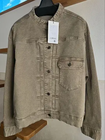 택 포함 새상품 데님 자켓