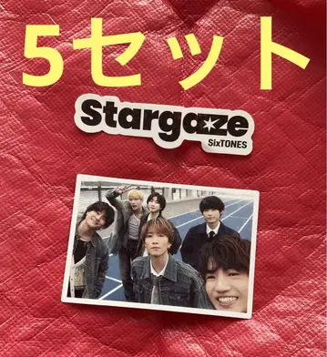 5세트 키라키라 스티커 SixTONES stargaze