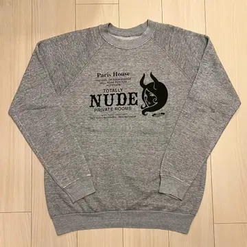 80s Vintage 멜란지 그레이 맨투맨 트레이닝복 구제 의류