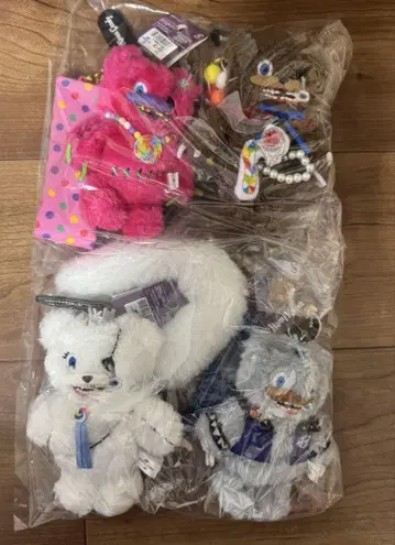 하미곰 스트랩 포함 마스코트 키체인 4개 세트