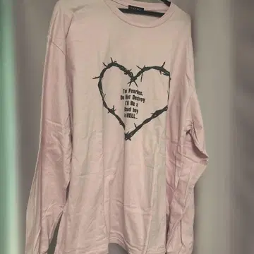 milk boy DESTROY MY HEART L.S. 셔츠 핑크