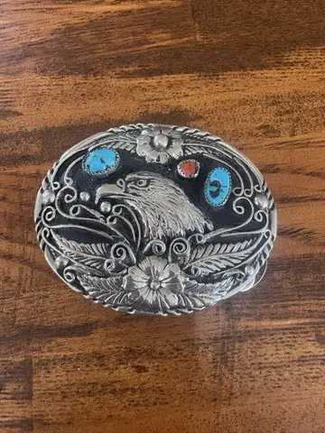 이글 모티브 벨트 버클