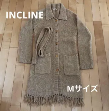 INCLINE 베이지 롱 가디건 벨트 포함 M 사이즈