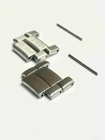 EDOX 정품 시계 부품 실버 컬러 4개 18mm 남성용 손목시계