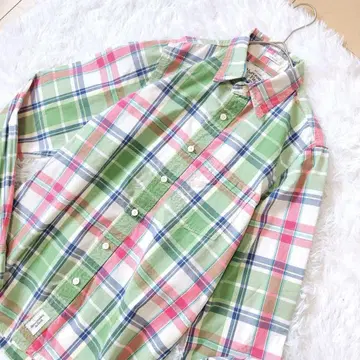 아바크롬비&피치 긴팔 체크 셔츠 멀티 컬러 XL 레어 빅사이즈