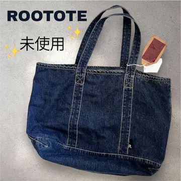 미사용 ROOTOTE 데님 토트백 대용량 캐주얼 마더스 백