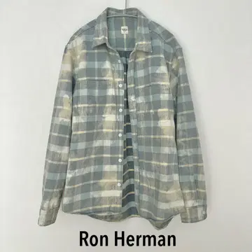 RonHerman 론 헤르만 / 블리치 체크 셔츠 / 코튼 / L