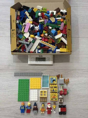 LEGO 부품 600g + 미니 피규어 세트 레고