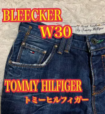 TOMMY HILFIGER 데님 청바지 리페어 가공 인디고 W30