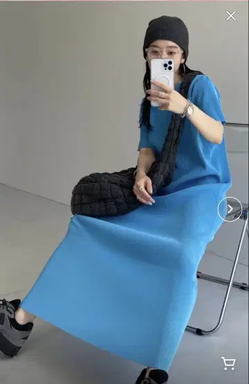 wee9s: 반팔 데일리 데일리 슈퍼 스트레치 플리츠 원피스