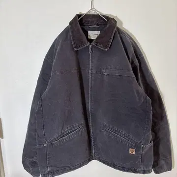NORTHEAST 덕지 가죽 택 코듀로이 워크 자켓 z87