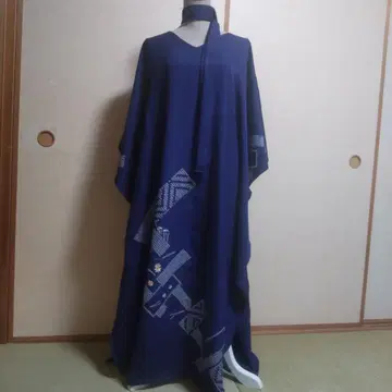 순수 실크 호몬기 기모노 리메이크 롱 드레스 세미 오더