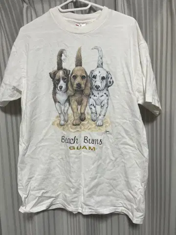 애니멀 T셔츠 DogT Hanes 00s
