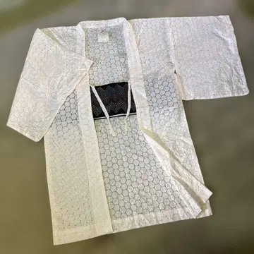 미사용 새상품 아이보리 레이스 원단 겉옷 면 100%