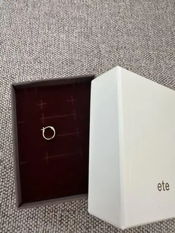 ete K10YG 후프 귀걸이 한쪽