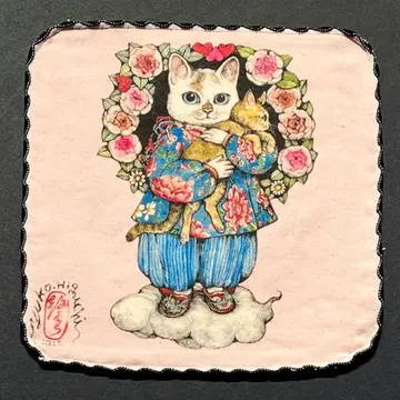 5 대만 히구치 유코 환상 동물 숲 핸드 타월 전단지 세트 손수건