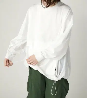 nagonstans 롱 슬리브 오버 사이즈 티셔츠