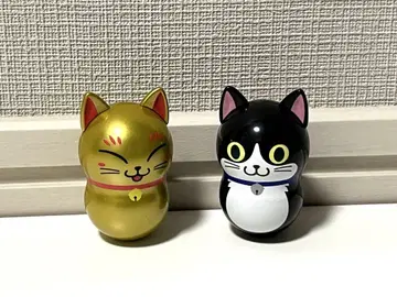 쿠냐츠 쿠나츠 시크릿A 골드 레어 고양이 검은 고양이 2개 세트