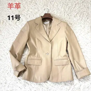 램 가죽 양가죽 테일러드 자켓 스티치 11호 베이지