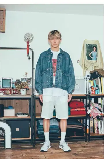 neon sign 데님 자켓 M 사이즈
