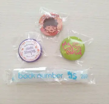 back number anti sleeps 캔뱃지 & 러버 밴드 세트