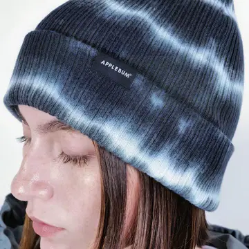 [ APPLEBUM ] BORDER TIE DYE 니트캡