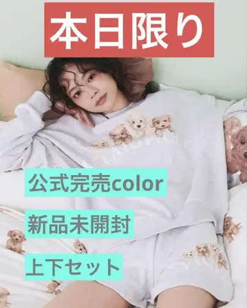 gelatopique 제라피케 토이 푸들 쭈리 풀오버 숏팬츠 세트