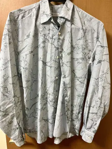 tk.TAKEOKIKUCHI 대리석 프린트 셔츠