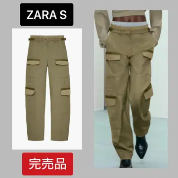 ZARA 올리브 그린 카고 팬츠 S 사이즈