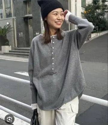 시착만 한 상품 레리움 울 믹스 2WAY 빅 풀오버