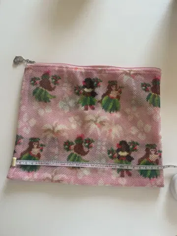 러블리 페일러 플라 댄스 디자인 메쉬 파우치