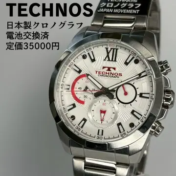 미사용품 TECHNOS 테크노스 쿼츠 크로노그래프 배터리 교환 완료