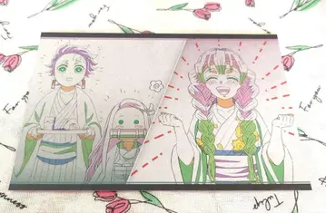 귀멸의 칼날 기둥 다이닝 오스소와케 엽서 칸로지 미츠리 탄지로 네즈코