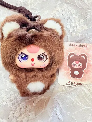 babythree 베이비쓰리 미니 봉제 인형 스트랩 곰돌이