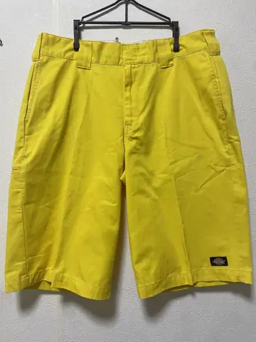 Dickies 하프 팬츠 옐로우 컬러 ( 연한 ) 사이즈 32