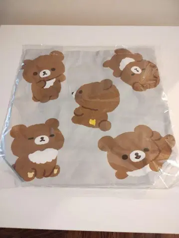갈색 코구마 마르쉐 토트백