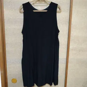 기모노 리메이크 블랙 슬리브리스 롱 베스트
