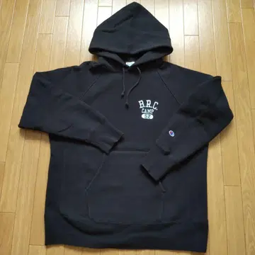 Champion 후드티 X LARGE 블랙 ( 두꺼운 원단 )