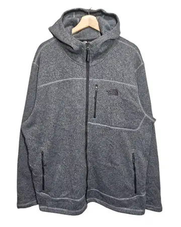 THE NORTH FACE 풀 집업 플리스 후드티 그레이 XXL