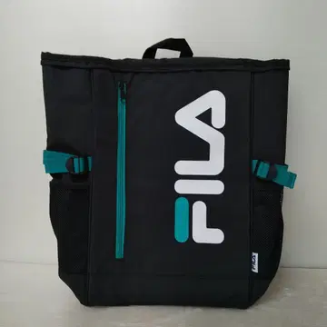 [ 새상품 ] FILA/라지 로고 스퀘어 백팩 30L/백팩/BK/BG